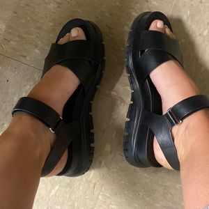 Cole Haan black sandals size 7